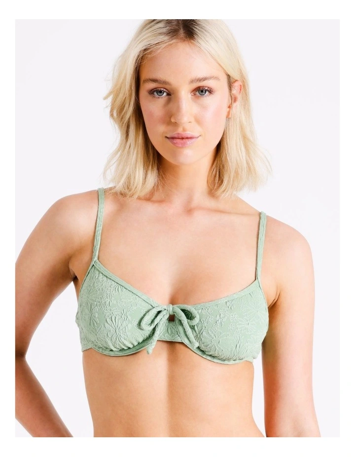 Harper Bikini Top In Khaki/Olive
