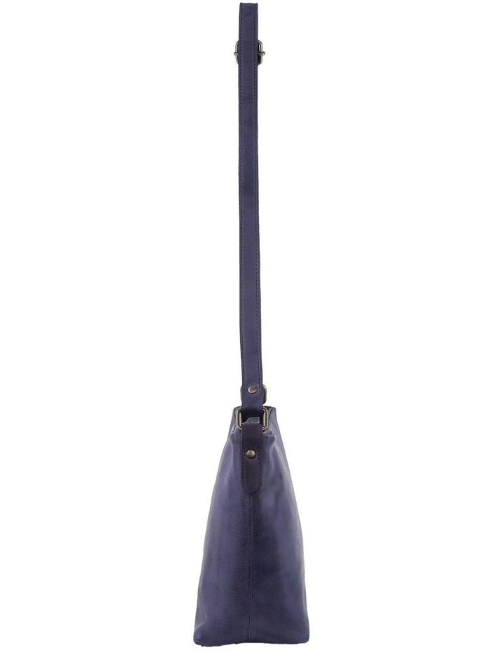 Nappa Leather Crossbody Bag in Purple