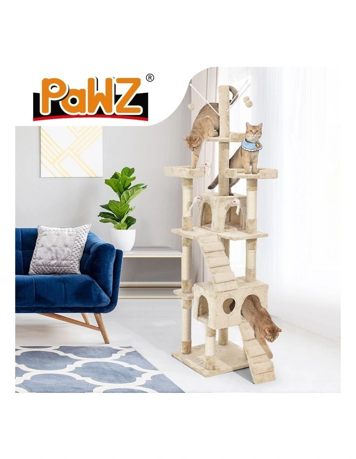 Cat Tree Scratching Post 210cm in Cream