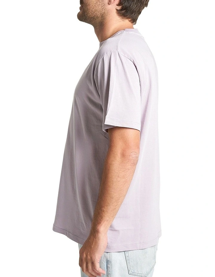 Minimal Merch Fit Tee in Faded Plum
