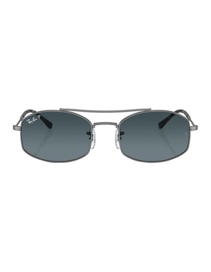 Polarised RB3719 Sunglasses in Grey