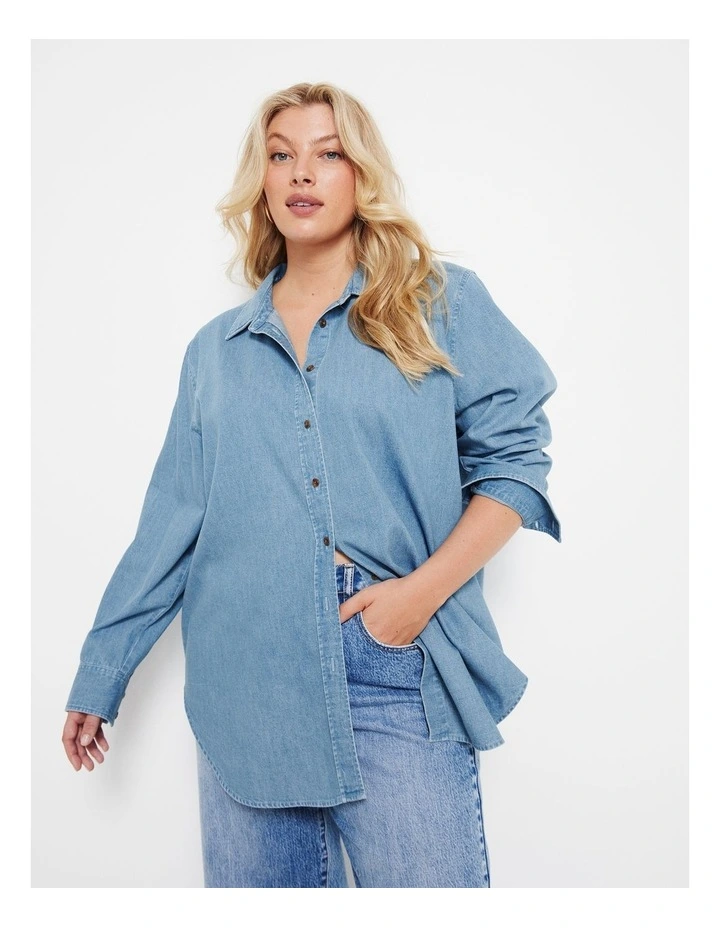 The Denim Shirt in Mid Vintage Wash
