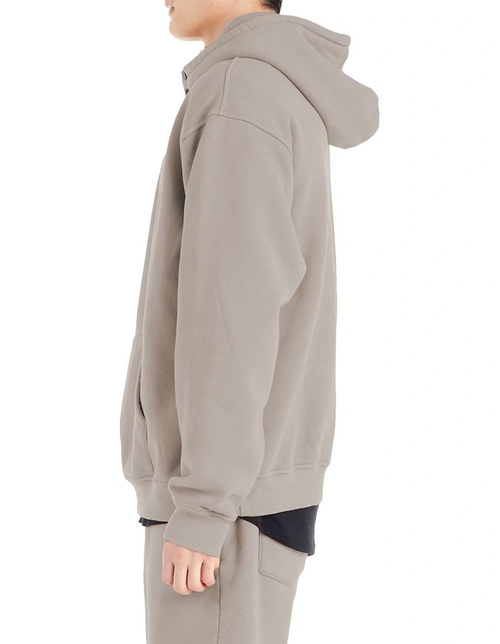 Fairway Hood Sweater in Stone