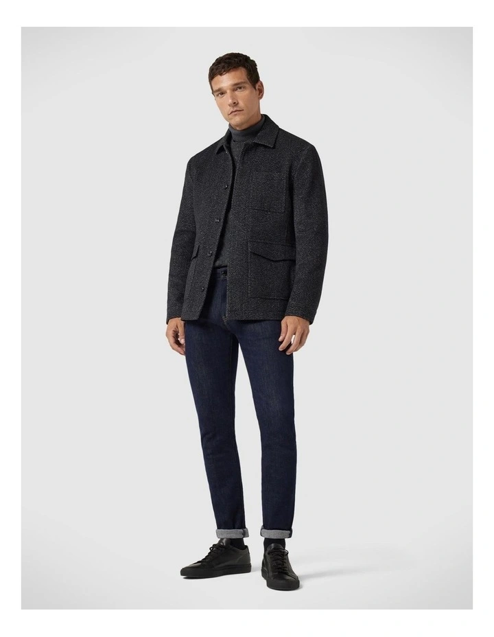 Slim Stretch 5 Pocket Denim Jeans in Blue