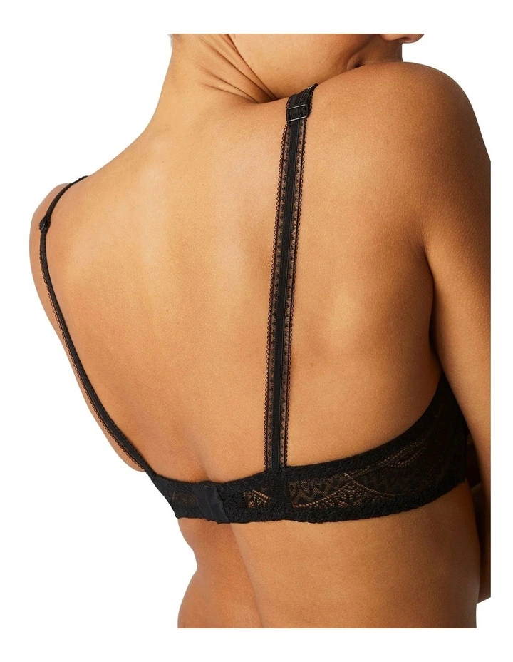 Karma Wirefree Triangle Bra in Black