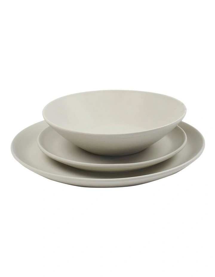 Frame 12 Piece Dinner Set in Celery