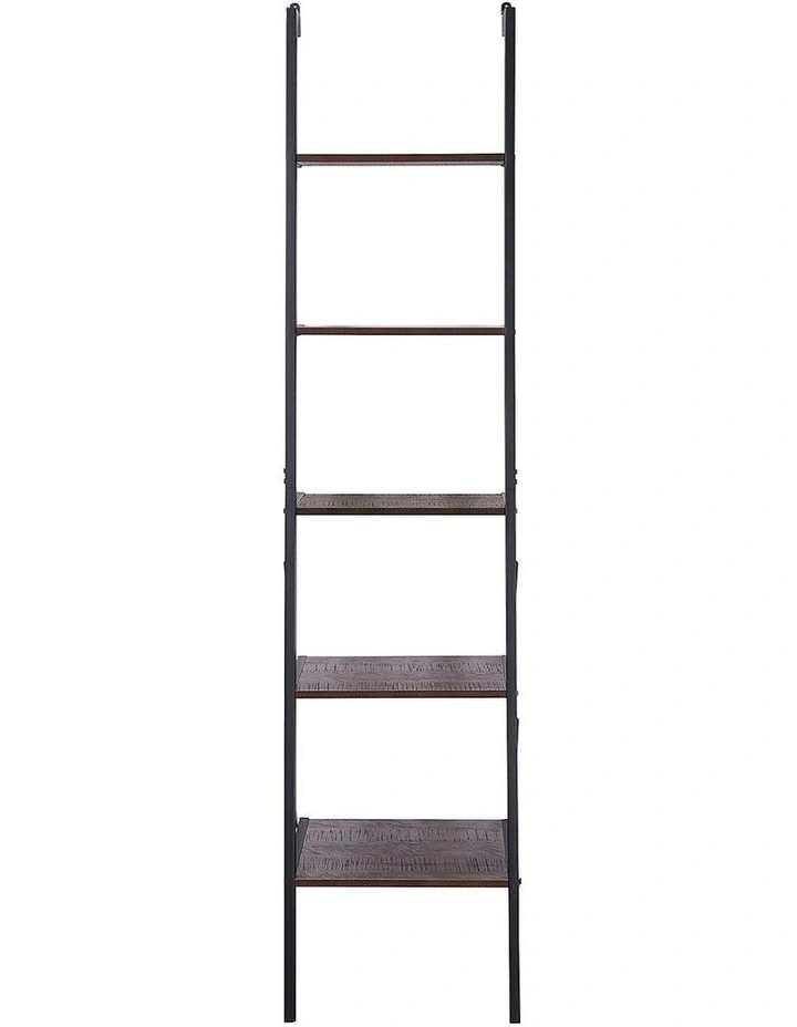 Amelia 5-Tier Ladder Shelf in Walnut