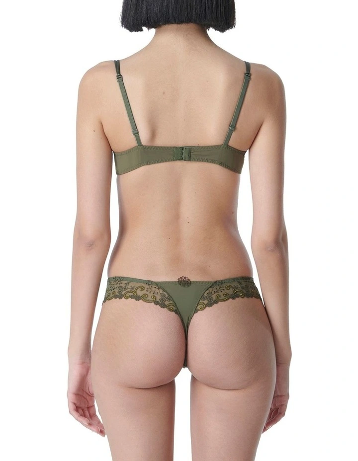 Delice Thong Brief in Green