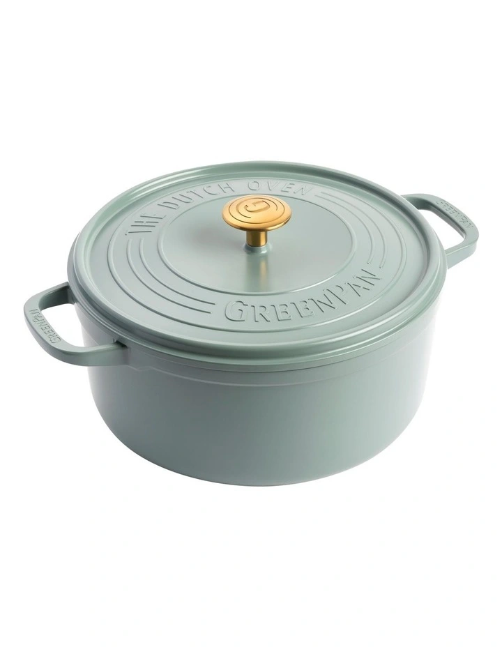 Featherweights Casserole with lid 28cm in Smokey Sky Blue