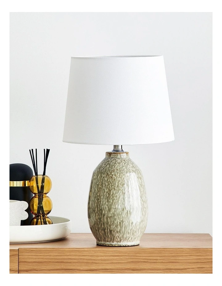 Azura 48cm Reactive Table Lamp in Beige