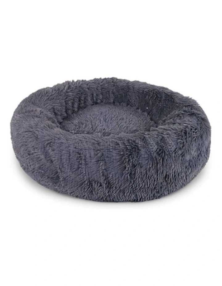 XL 100cm Round Pet Bed in Dark Grey