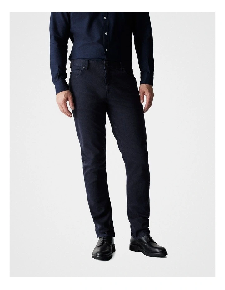 Garment Dyed Five Pocket Pant in Ink Blue