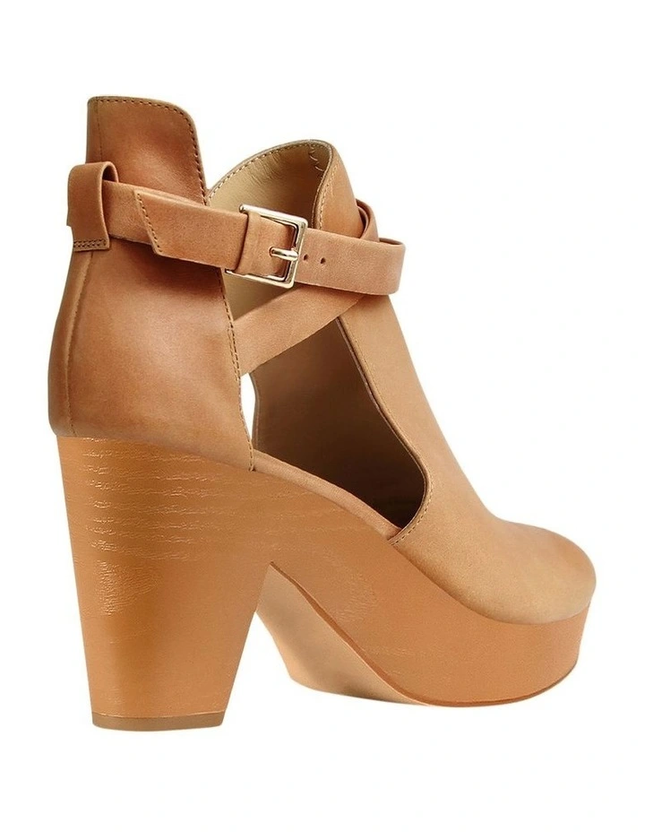 Fearless Clog Ankle Boot in Tan