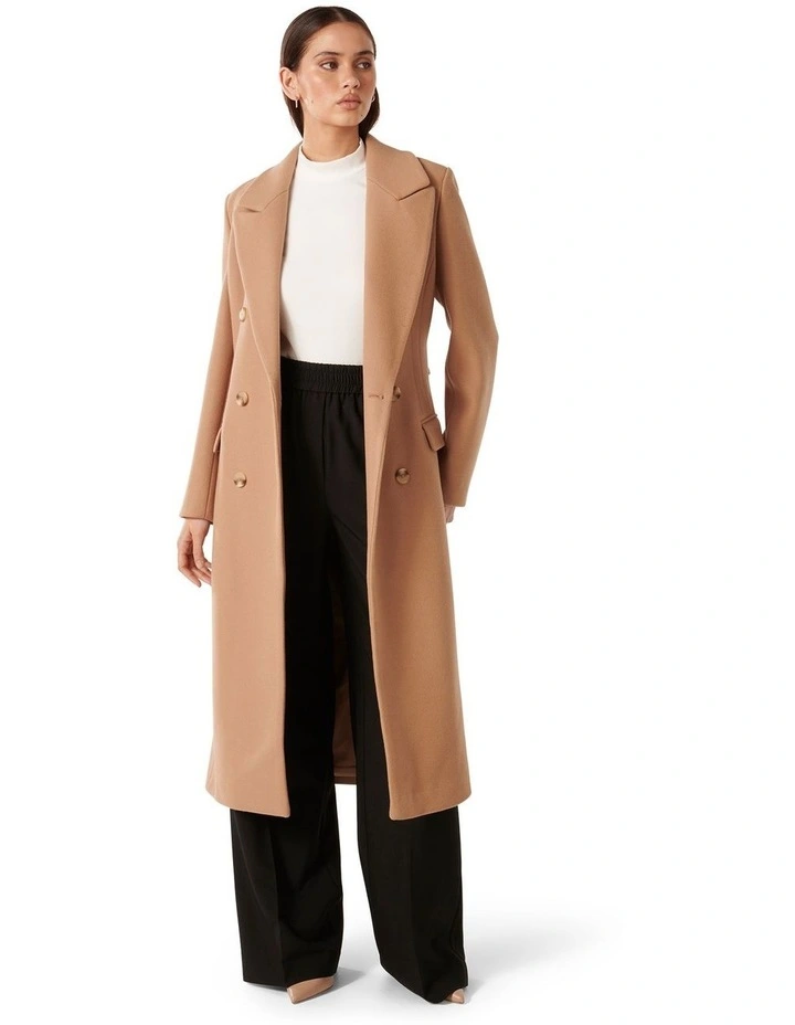 Demi Wrap Coat in Camel