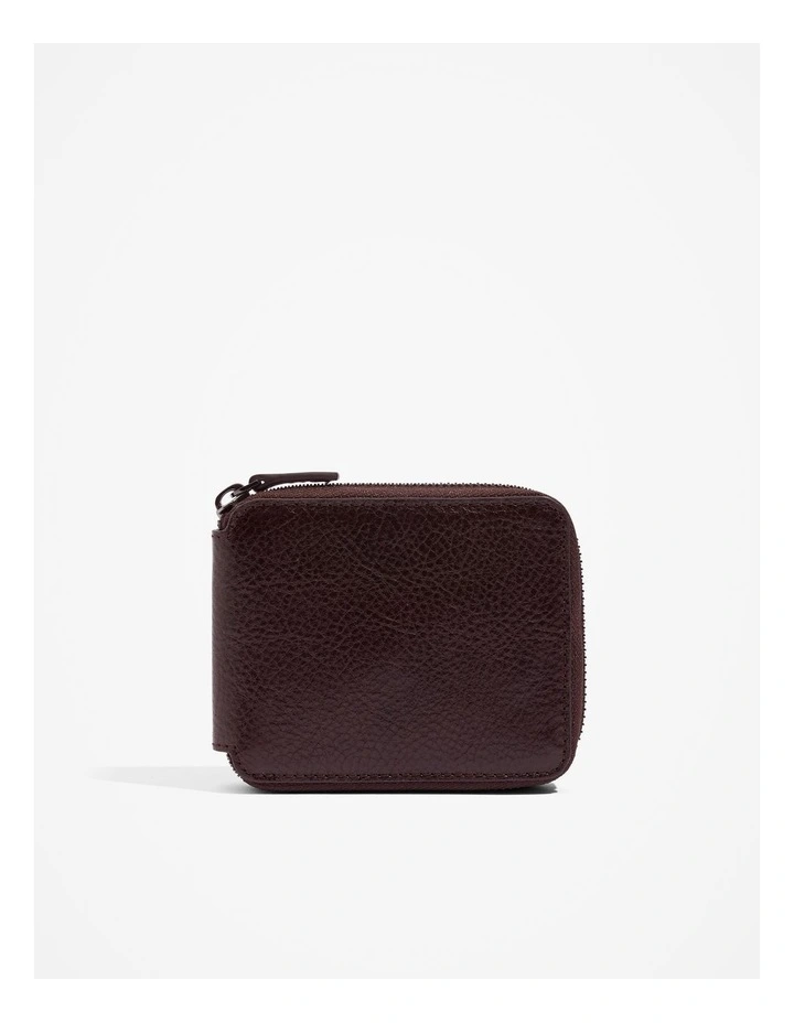 Zip-around Wallet in Chocolate