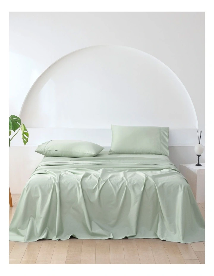 500 Thread Count Single Bed Sheet Set in Sage