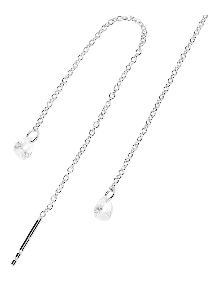 Waterfall Drop Earrings in Silver