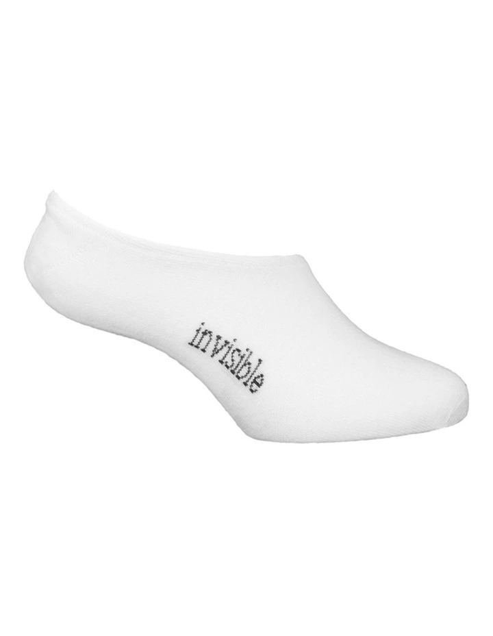 Invisible King Size Socks in White