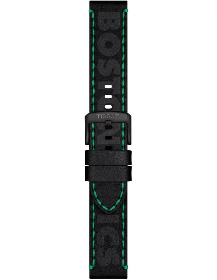 Official NBA Leather 22mm Watch Strap in Boston Celtics Black
