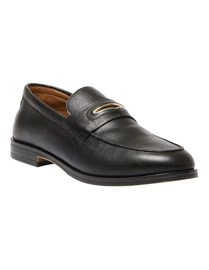 Lola Flat Loafers in Black