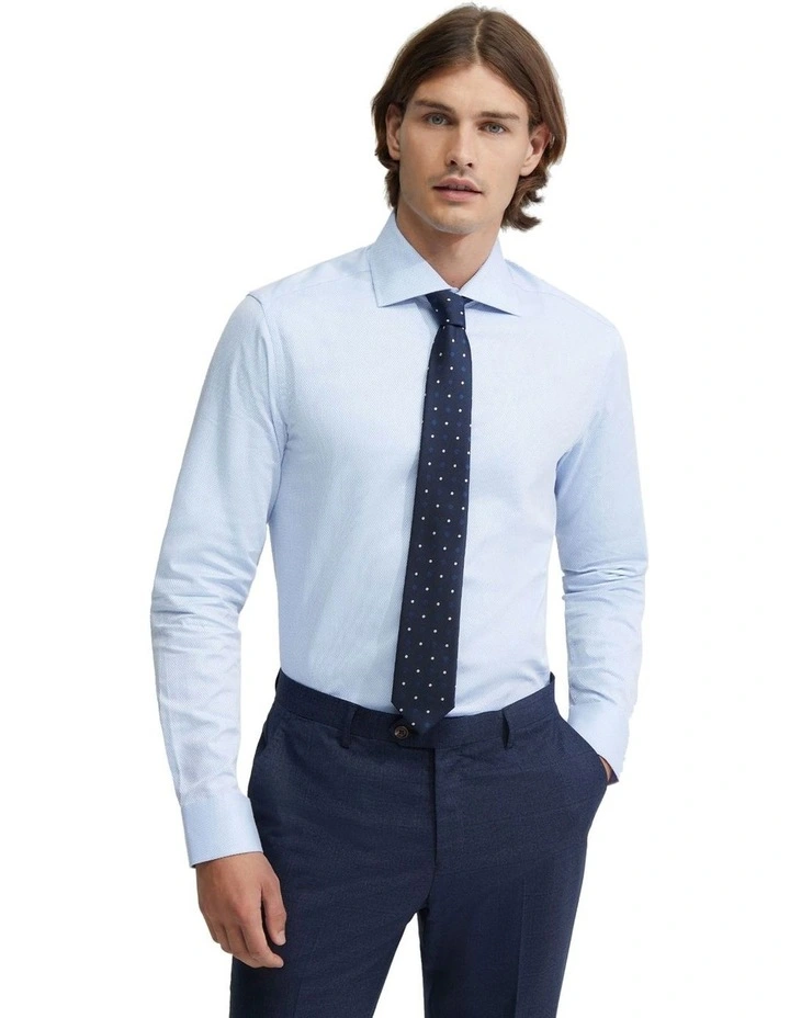 Trafalgar Dobby Shirt in Sky
