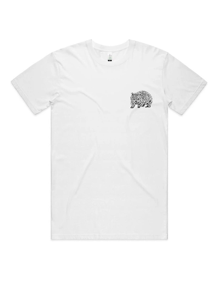 Wombat Pocket Print T-Shirt in White