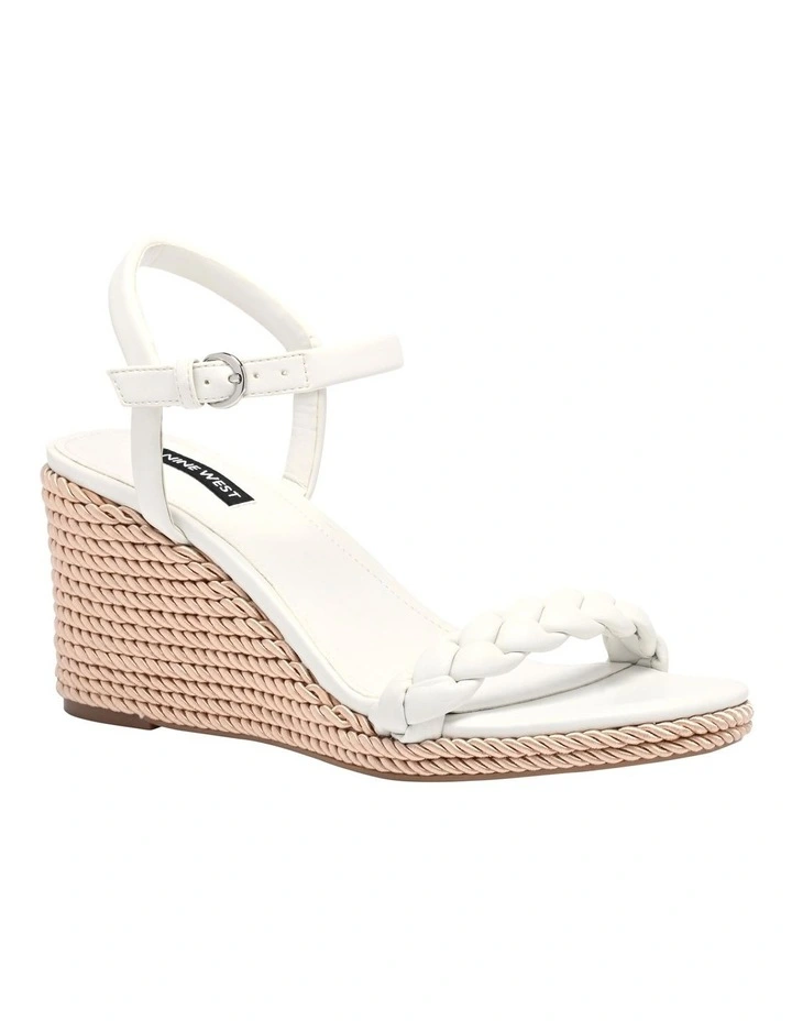 Tammie Wedge Sandal in White