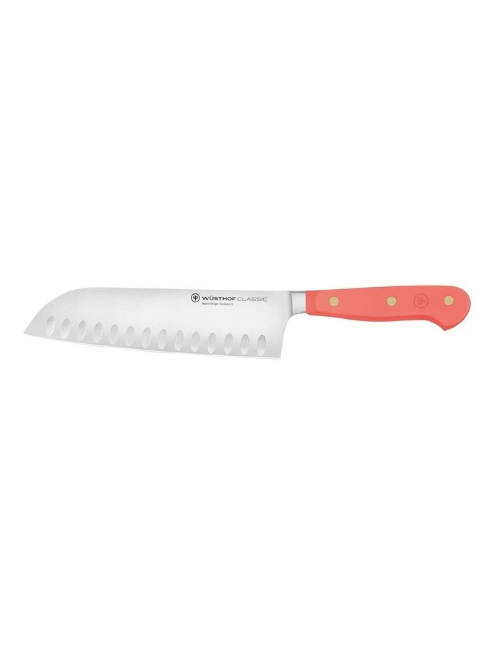 Santoku Knife 17cm in Coral Peach