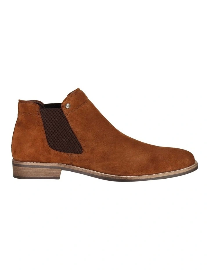 Drake Chelsea Boot in Whiskey Suede