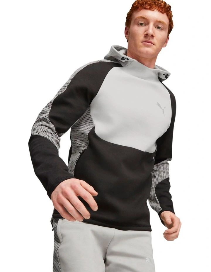 Evostripe Hoodie in Concrete Gray