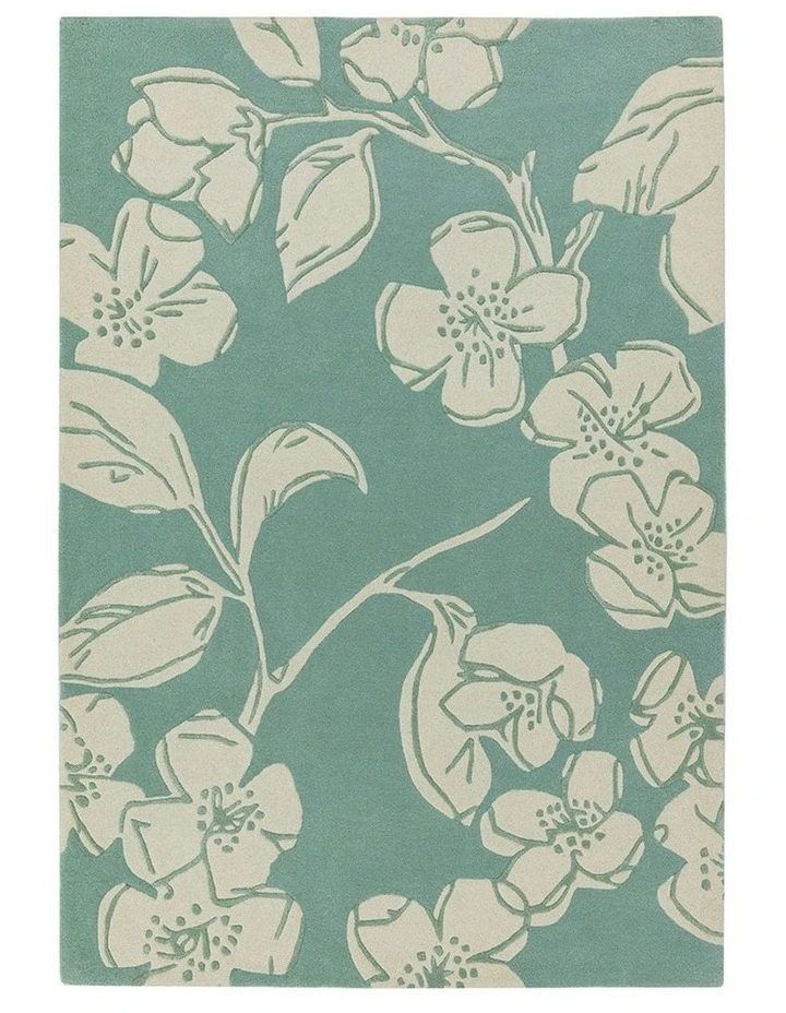 Asiatic Devore Rug in Blue
