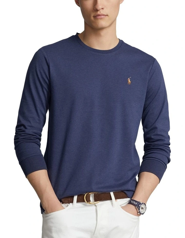Custom Slim Fit Soft Cotton T-shirt in Blue