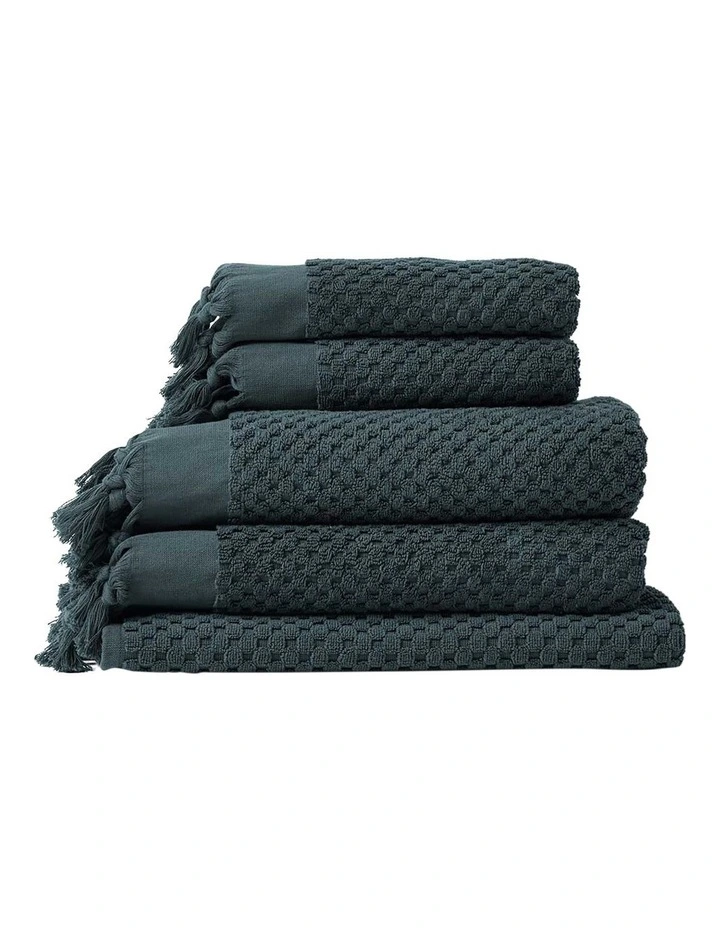 Milos Bath Towel Set in Slate