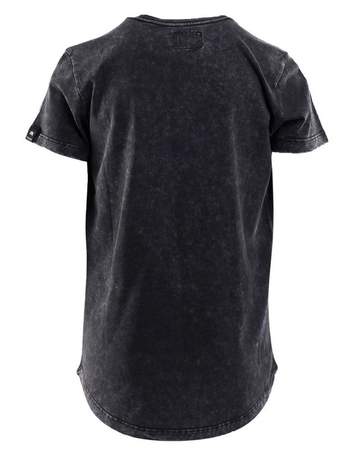 Acid Tee (8-16 Years) in Washed Black