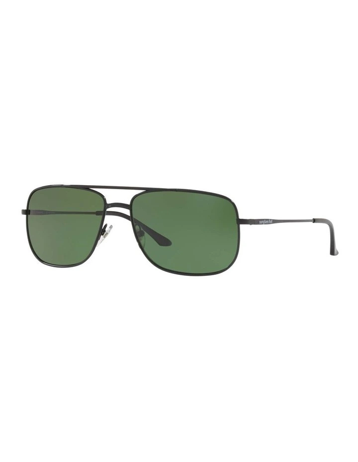 HU1004 Black Polarised Sunglasses