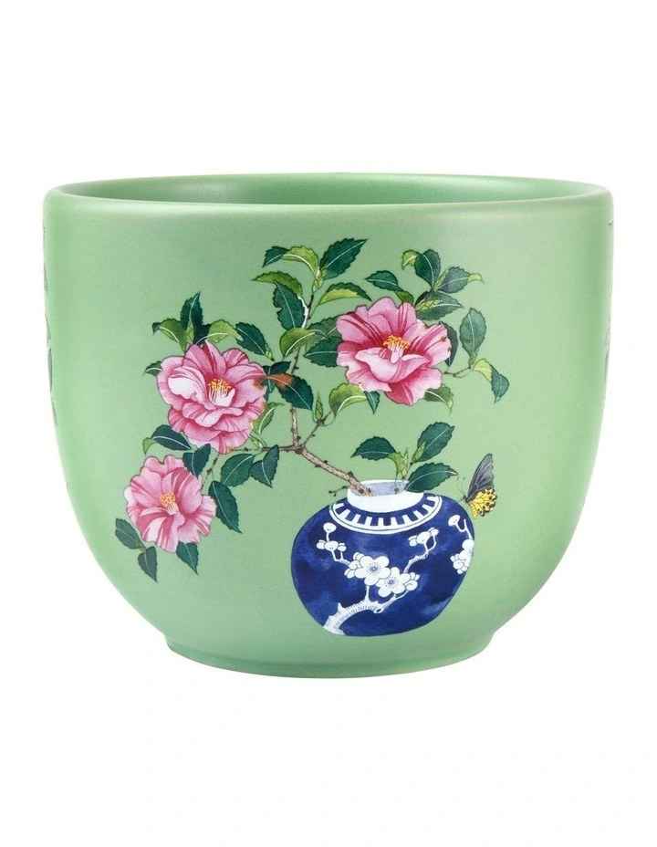 Gabby Malpas Jardin Camelia Planter 12.5x10.5cm in Green