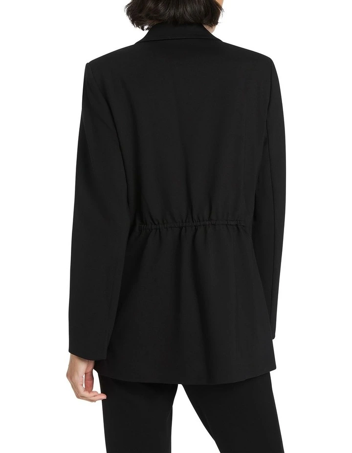 Carrey Ponte Blazer in Black