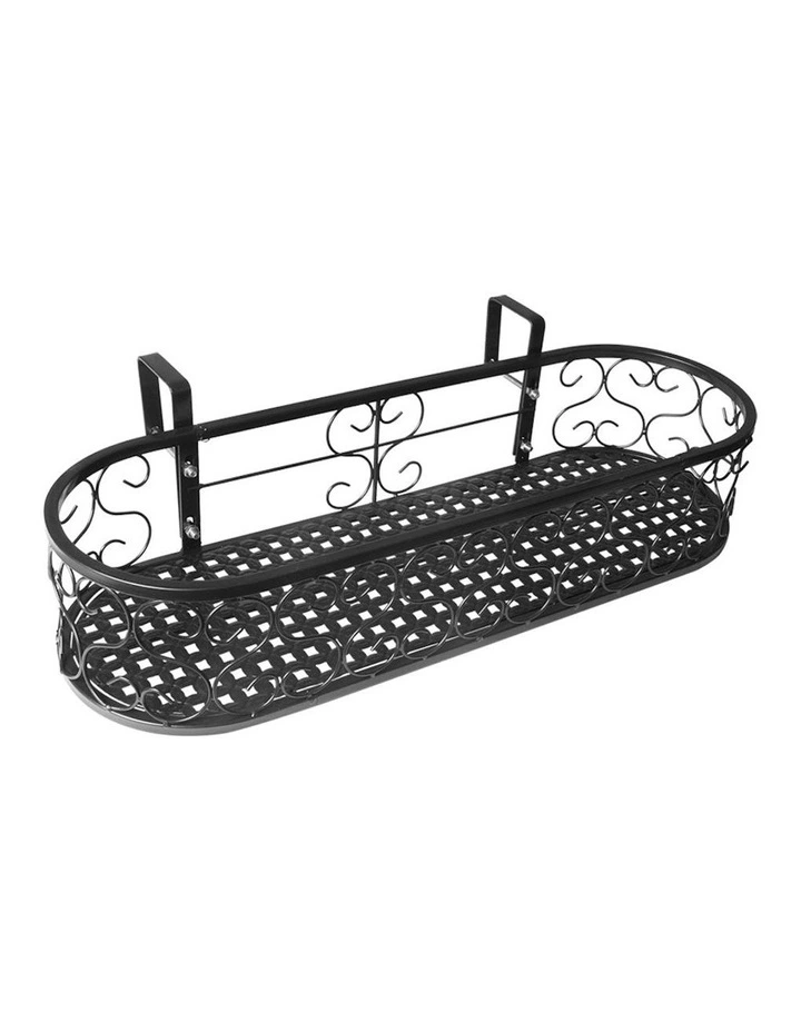 Outdoor Indoor Hanging Flower Plant Stand in Black