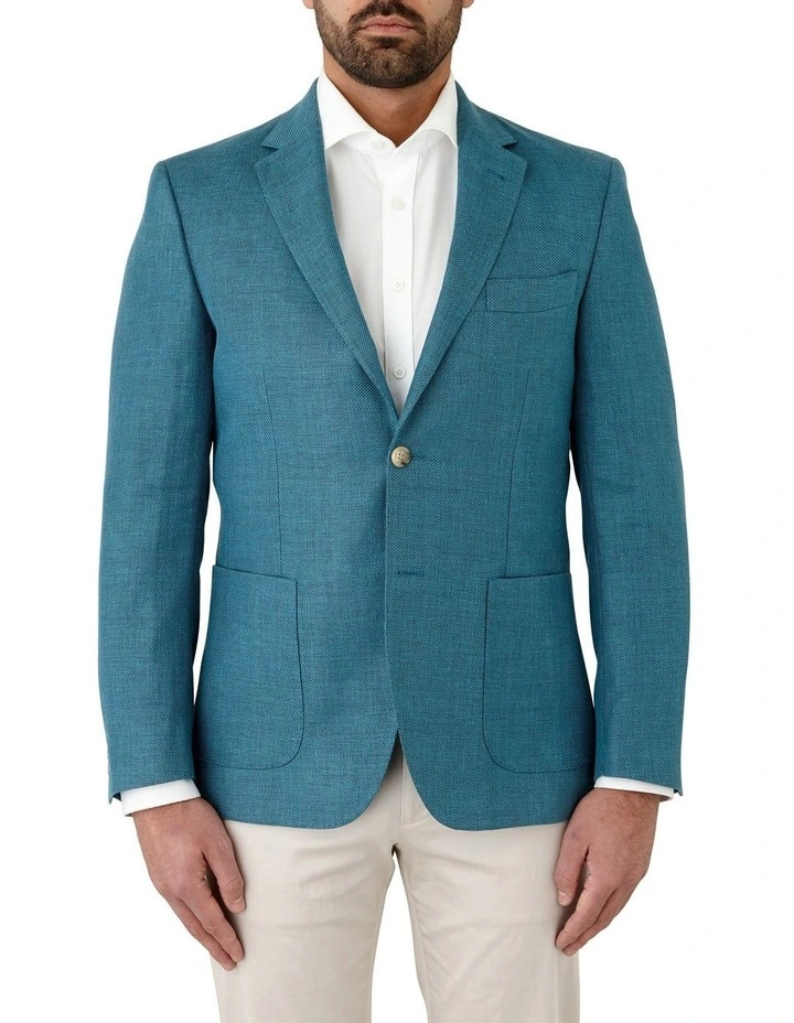 Danielle Tailored Fit Sports Jacket in Teal