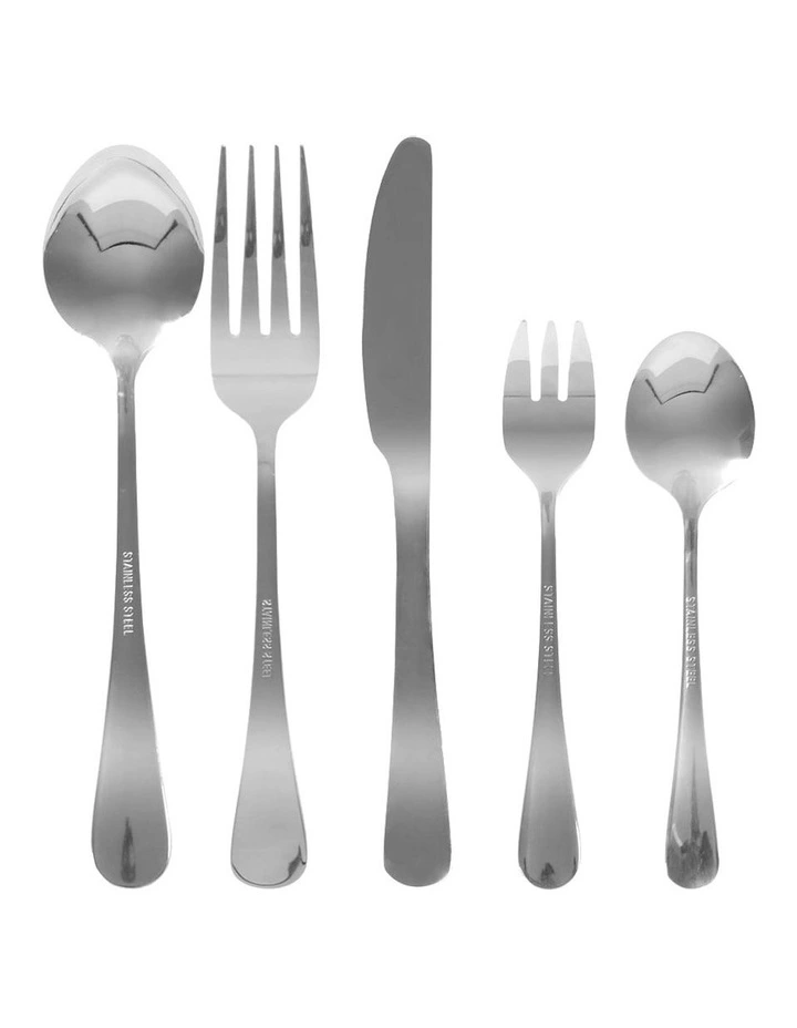 Tableware Stainless Steel 60Piece Cutlery Set in Silver