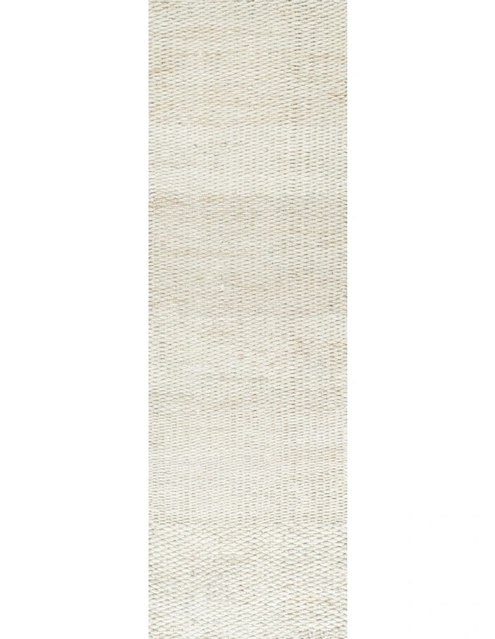 Hive Runner Rug in White