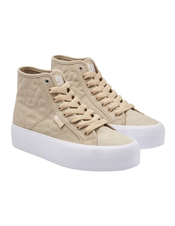 Manual Platform High Top Shoes in Espresso/Taupe