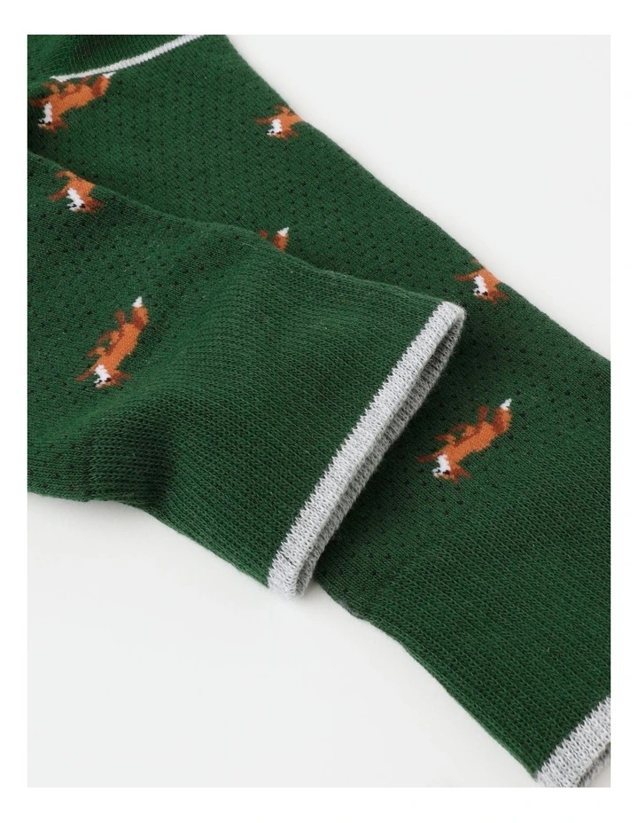 Fox Socks in Forest