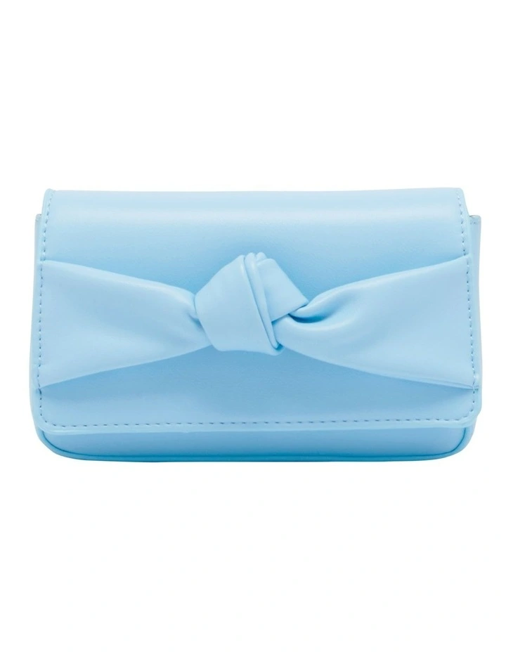 Knot Crossbody Bag In Blue