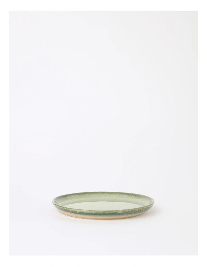 Esperance Celadon Wiped Edge Shallow Bowl Small in Green