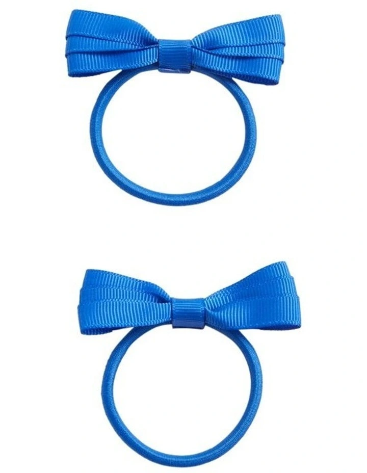Grosgrain Bow Elastic Pack in Royal Blue