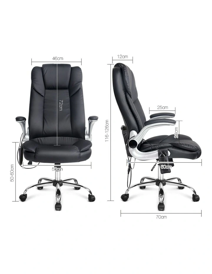 8 Point PU Leather Massage Chair