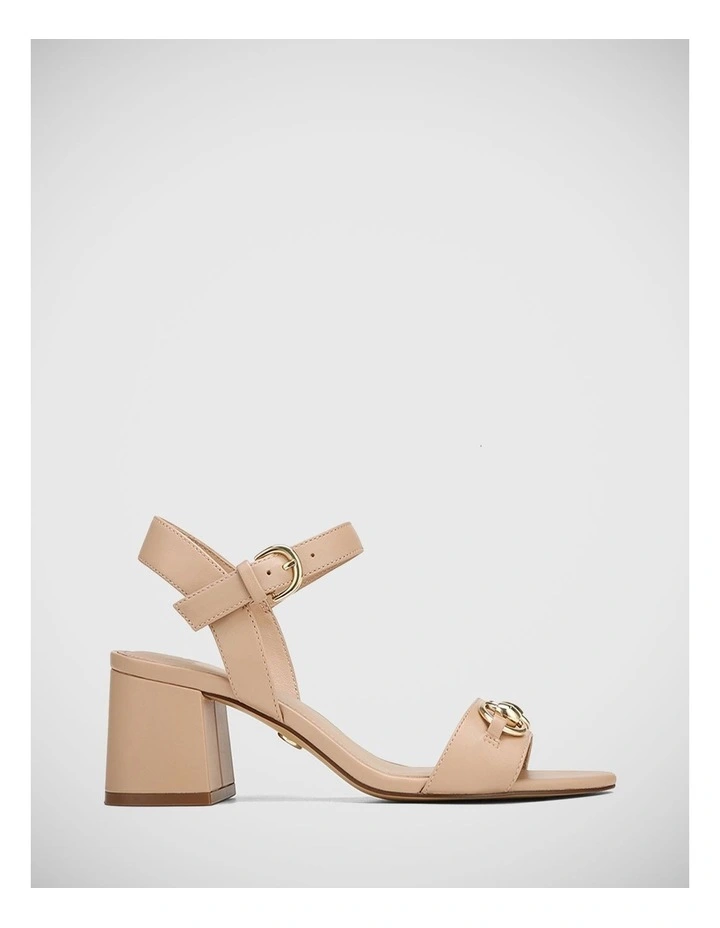 Karter Leather Sandal in Vintage Pink