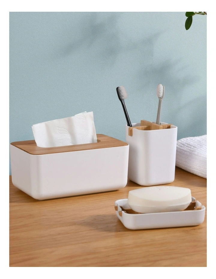 Bathroom Basics Set 3 Piece in White