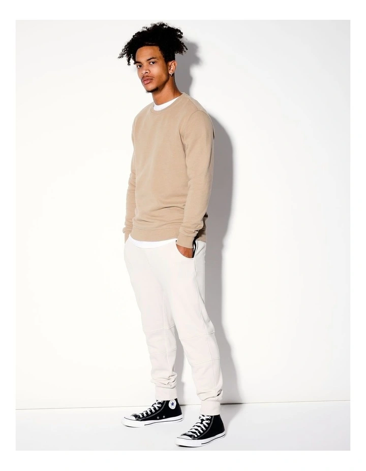 Ryder Crew Sweat in Beige